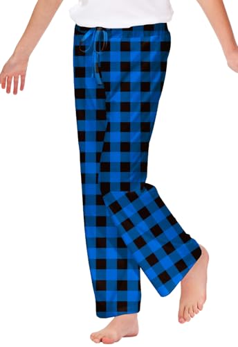 Image of Remimi Girl Boy Plaid Pants Drawstring Summer Casual Loose Bottoms 5-14 Years