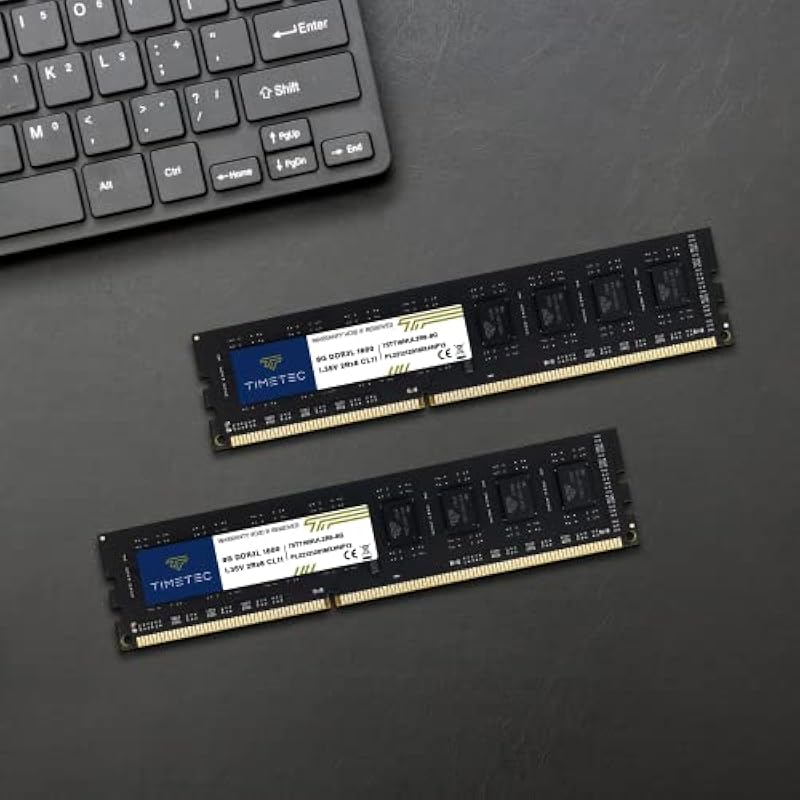 Timetec 80GB KIT(10x8GB) DDR3L / DDR3 1600MHz (DDR3L-1600) PC3L-12800 / PC3-12800 Non-ECC Unbuffered 1.35V/1.5V CL11 2Rx8 Dual Rank 240 Pin UDIMM Desktop PC Computer Memory RAM(SDRAM) Module Upgrad... 상세이미지 3