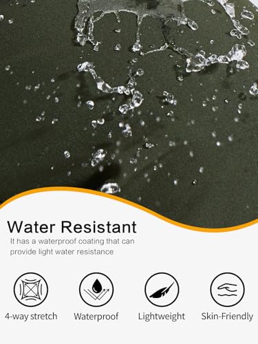 ZENGVEE Cargo Trousers Womens Climbing Walking Hiking Camping Lightweight Summer Water Resistant Outdoor Trekking Pants with Zipper Pockets -C9330-Green-XL - Image 2