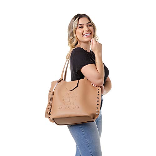 Bolsa Sacola Lady Day Alice Monteiro Cor:Bege