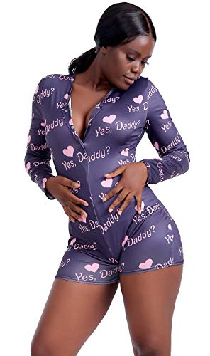 Weecreeture One Piece Shorts Onesies for Women, V Neck Long Sleeve Rompers and Jumpsuits Overall Bodycon