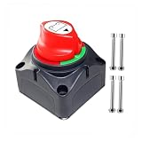 ARTSEWPLY Interruptor Desconectador de Batería Resistente y Fácil de Instalar para Rv Barco Coche Atv y Utv con Señalización Off Abs Duradero y Protección contra Cortocircuitos
