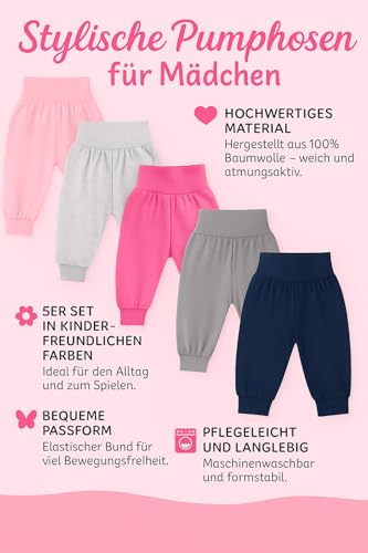 Pantalon bébé unisexe LOREZA 100% coton lot de 5 sarouels - 3