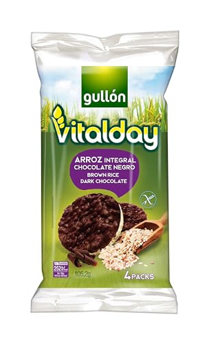 Gullón Tortitas de Arroz Integral con Chocolate , Bolsa 105 gr