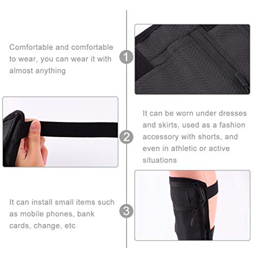 BESPORTBLE Bolsa esportiva para perna com coldre no tornozelo e tiras elásticas para esportes sobrev