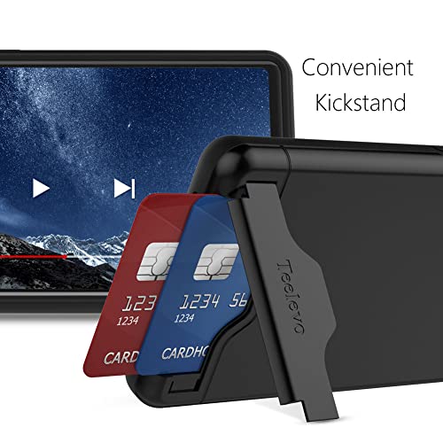 Étui portefeuille pour Google Pixel 6 noir avec béquille intégrée