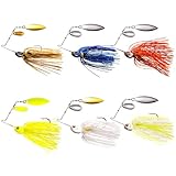 FONMANG 6pcs Fishing Lures Spinner baits for Freshwater and Saltwater,2026 New Bass Fishing Lure Also for Trout Crappie Salmon Walleye