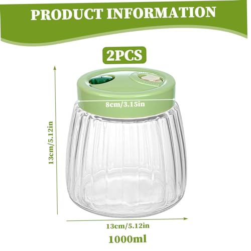 Kit fermentation kimchi et levain 1L avec couvercle anti-fuite à valve de dégazage automatique