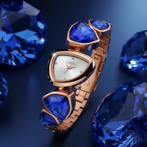 Image of French Connection Asymra Sunray Silver Dial with Crystal Bracelet Analog Watch for Women - FCN0205URGM