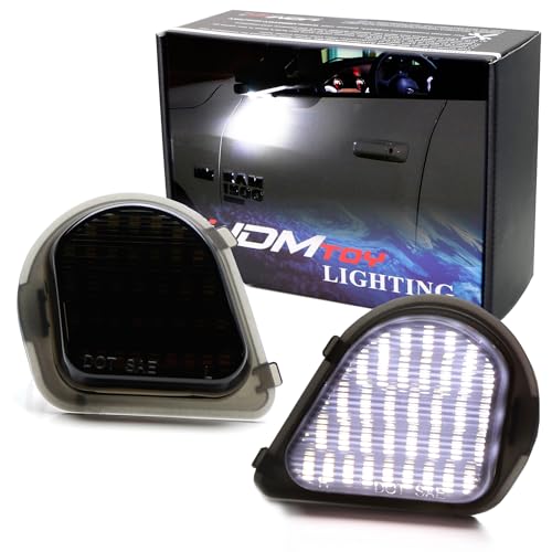 Luces LED blancas para espejos Dodge RAM 2010-2019 miniatura 1