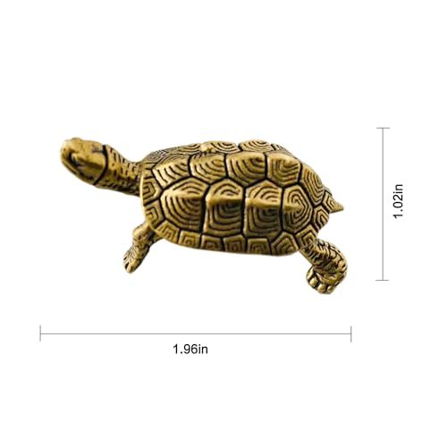 Figura Tortuga Vintage de Latón LESHOW miniatura 2