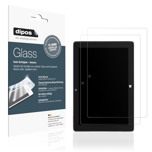 dipos I 2x Protector de Pantalla mate compatible con SZTPS Windows 11 Tablet Vidrio Flexible Cristal Proteccion 9H