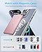 decqle “Air” Power Bank for MagSafe 5000mAh, Ultra Slim Magnetic Wireless Portable Battery Charger Case with USB-C Cable, Compatible with iPhone 17/16/15/14/13/12 Series Only (Pink)