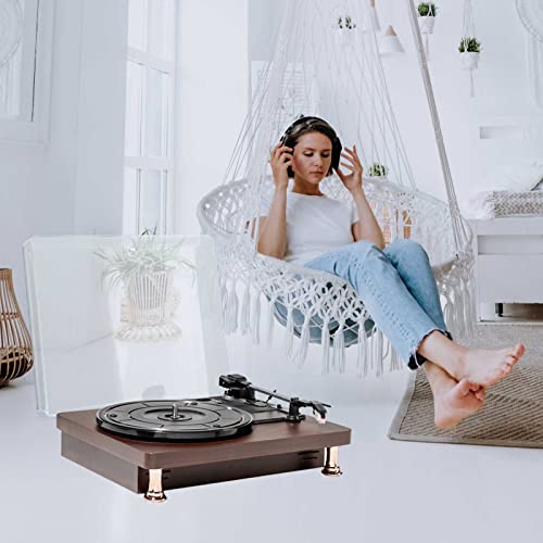 HYMONA Tourne Disque Vinyle,Platine Vinyle Bluetooth’s,avec Haut parleurs Vintage 3 Vitesses Phonographe à entraînement… - Les Beatles, Paul McCartney, John Lennon, RIngo Starr, George Harrison HYMONA Tourne Disque Vinyle,Platine Vinyle Bluetooth's,avec Haut parleurs Vintage 3 Vitesses Phonographe à entraînement… – Image 8