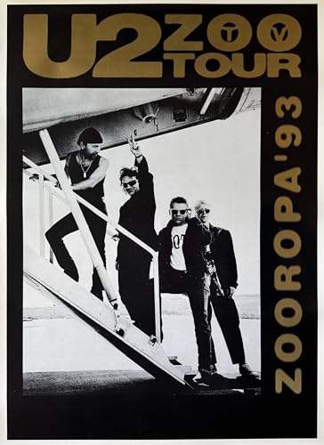 U2 Zooropa Tour 1993 Affiche Vintage 61x86 cm pour Décoration Murale