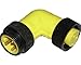 Brad 41048 Mini-Change A-Size Adaptor, Female to Male Right Angle, 3 Pole, 16AWG Wire Size, 13.0A Max Current Rating, 600V AC/DC Max Voltage (Pack of 4)