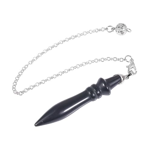 Miracles Minéraux Pendule divinatoire|Radiésthésie|ésothérisme|Pierre Naturelle|Pointe|cône|égyptien Thot|séphoroton|Merkaba|Pyramide (02 Thot | Obsidienne Noire)