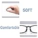 OPUGIT 2.5mm Anti-Slip Glasses Nose Pads, Adhesive Soft Silicone Eyewear Nose Pads for Plastic Frame Glasses Sunglasses(Black,10 Pairs)