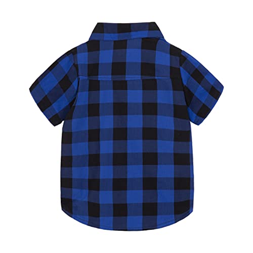 Image of Mud Kingdom Little Boys Dress Shirts Short Sleeve Cute Summer