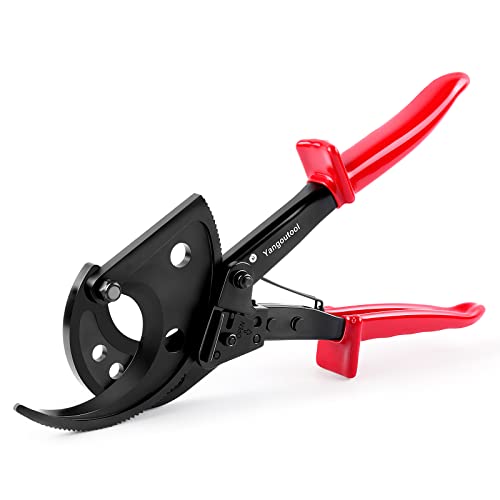 Image of Yangoutool Ratcheting Cable Cutters up to 400mm /Φ22.5mm /Φ0.89 inches Heavy Duty Aluminum Copper Ratchet Wire Cutter for Cutting Electrical Wire