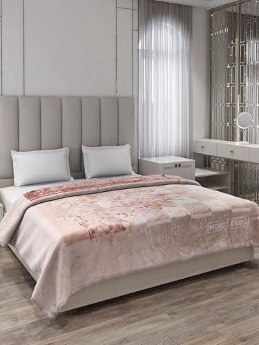 Image of Monte Carlo Double Bed Heavy Winter Blanket (160 X 220) Roman Plus 1 Ply Super Soft 550 GSM | 3 KG, (240x220 CM), Multi