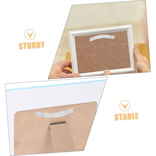 Image of 100pcs Picture Frame Backing Clips Sturdy Spring Clips for Securely Hanging Photos Versatile Hardware for Home Office and Gallery Use