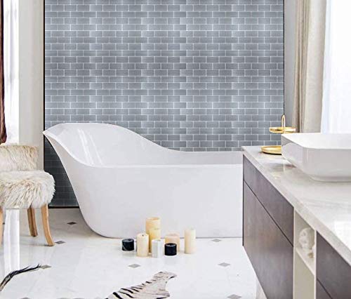 Xuaniny 5-Piece Self Adhesive Stainless Steel Aluminum Mosaic Peel And Stick Backsplash Tiles For Kitchen Wall Bathroom #TOP2