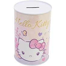 Sanrio Hello Kitty Piggy Bank   Heavy Metal Kids Money Box, Break to Open Design, for Children Save Birthday Money, Holiday and Christmas Fund
