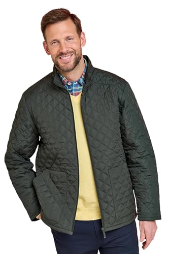 Image of Pegasus Men's Quilted Jacket with Pockets, Full Zip, Lightweight Weatherproof Coat, Casual Outdoor Coat, 30" Length