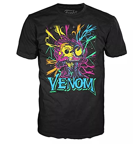 Funko Pop Black Light Venom figurine fluorescente t-shirt Medium M