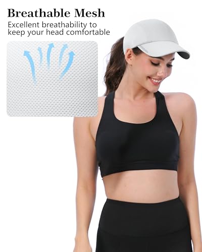 Image of GADIEMKENSD Running Hat Performance Mesh Hat, Excellent Ventilation, Lightweight, Reflective Design, Anti-Glare