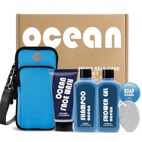 Coffret pour homme Body & Earth : gel douche océan énergisant et savon doux
