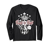 Camisetas Rockabilly Hombre Mujer Rock and Roll Rockero 50s Manga Larga