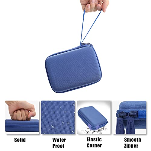 Image of Aenllosi Hard Case for Samsung T9 /T7 Touch /T7 Shield SSD, Blue | Hard shell construction, Water-resistant design, Impact-resistant design, Custom-fit interior