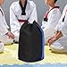 kowaku Taekwondo Bag Drawstring Backpack Shoulder Bag Large Capacity Boxing Backpack Bag for Swimming Travel Workout Training, Blue