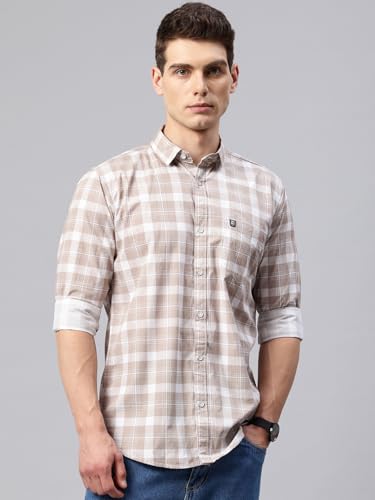 Image of Majestic Man Men Box Checkered Slim Fit Cotton Casual Shirt