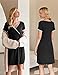 Ekouaer Nursing Nightgown Delivery and Labor Gown for Hospital Short Sleeve Maternity Breastfeeding Dress Black XXL