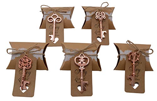 Wedding Favors for Guests 100 Pack Mixed Large Skeleton Key Bottle Openers