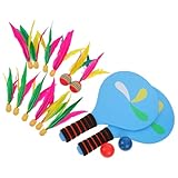 Dimensions spécifiques aux adultes : conçu pour répondre aux besoins des joueurs adultes, ensemble de raquettes de badminton est idéal pour les activités récréatives dans les espaces extérieurs spacieux, volants chinois, jouets de plage