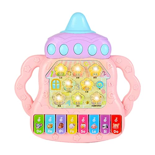 Brinquedo de piano de bebê,Brinquedo de teclado em forma de garrafa de enfermagem - Máquina de ensin