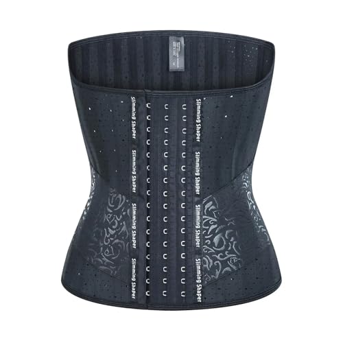TXLEAPEY Corsetto Bustino Dimagrante 25 Corsetto Modellante in Lattice Steel Bones con Controllo della Pancia, Corsetto Modellante for Il Corpo, Snellente for la Pancia(Black,S) TXLEAPEY Corsetto Bustino Dimagrante 25 Corsetto Modellante in Lattice Steel Bones con Controllo della Pancia, Corsetto Modellante for Il Corpo, Snellente for la Pancia(Black,S)