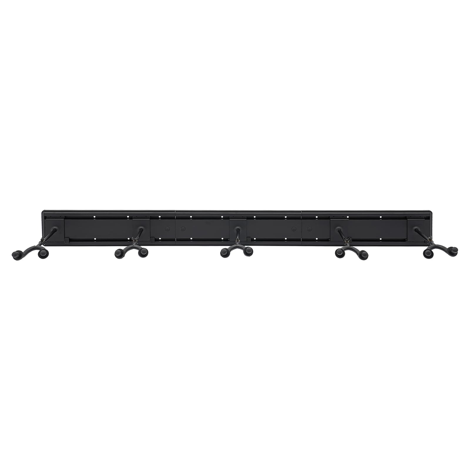 5 soportes para guitarra, soporte de pared para guitarra, soporte de bajo, ángulo de gancho ajustable 180°, para dormitorio, sala de estar y sala de música, 130 x 12 cm