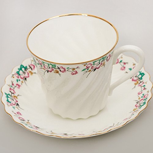 Imperial / Lomonosov Porcelain Coffee Cup W/ Saucer 'Spring' #TOP1