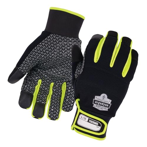 Ergodyne ProFlex 850 Insulated Freezer Gloves, Grip Palm, Touch Screen Capable, Cold Storage Work