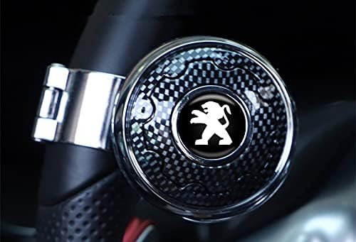 Car Decoration Zone ハンドルスピンナー 自動車ハンドルノブ 360度回転 車用パワーハンドルノブ 自動車 後退 転向 回転 片手操作 省力 通用型 補助 車 ハンドルメタルボールベアリング カー用品 ベアリング インテリア カーボンファイバーカラー 並行輸入品 プジョー