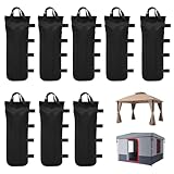 8 Stück Sandsäcke zum Beschweren, 800D Pavillon Gewichte, Zelt Sandsack Beschwerung 50x20 cm, Gewichte für Pavillon, Pergola Sandbag, Gewichtssack Oxford Stoff für Pavillon Garten Strand Zelt 9-12 kg