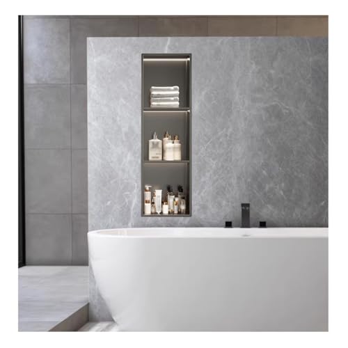 Douche murale à LED peu encombrant pour optimiser le rangement de douche - 4
