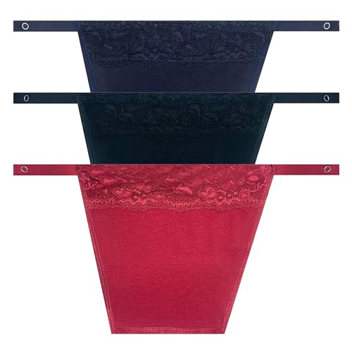 Image of Cotton Clip-on Mock Lace Camisole for Women,Deep Neck Cleavage Cover Cami Secret