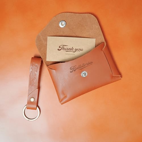 Genuine Leather Front Pocket Minimalist Card Case Slim Wallet business card holder Credit Card Wallet4