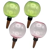 Self Watering Globes, 4-Pack 500ml Plant Watering Devices for Indoor Plants, Waterer Pot with Anti-Clog DesignPlant GlobesPlant SpikesSelf Planter Insert